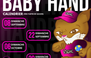 Calendrier Baby'Hand (1ère partie de saison)