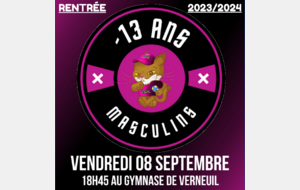 Rentrée -13 Ans Masculins