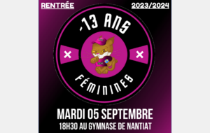 Rentrée - 13 Ans Féminines