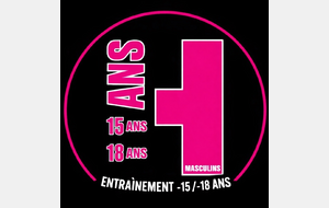 entraînement -13 / -15 / -18 masculins